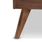 Baxton Studio Ines Light Grey Upholstered Walnut Finished King Size Platform Bed 156-9409-9436 - alternate 3